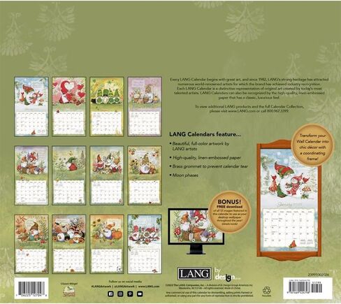 Gnome Sweet Gnome 2025 Wall Calendar in Saudi Arabia