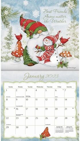 Gnome Sweet Gnome 2025 Wall Calendar in Saudi Arabia