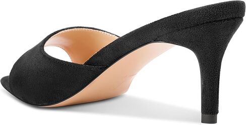 TNYNFBEB Womens Mid Heel Pointed Toe Sandals Mules Shoes Slip-on Slingback Prom Party Dress Basic Classic Summer 2.6 Inches Heels in Saudi Arabia