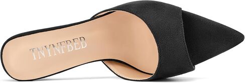 TNYNFBEB Womens Mid Heel Pointed Toe Sandals Mules Shoes Slip-on Slingback Prom Party Dress Basic Classic Summer 2.6 Inches Heels in Saudi Arabia