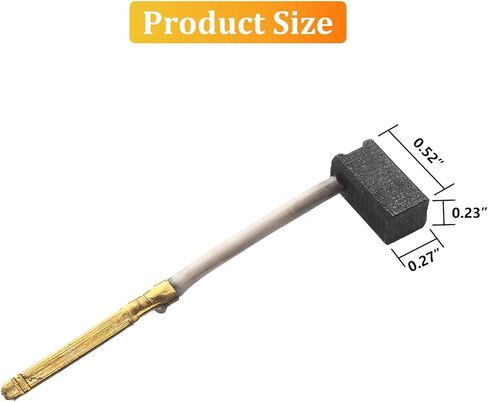 8 عبوات 445861-03/445861-25 استبدال فرش الكربون للمحرك الكهربائي المتوافقة مع كابل Dewalt/Black & Decker/Porter DW402 DW421 DW887 in Kuwait