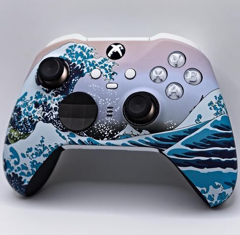 Platinum Controllers Custom Elite Series 2 Controller Compatible With Xbox One, Xbox Series S and Xbox Series X (The Great Wave) in Saudi Arabia