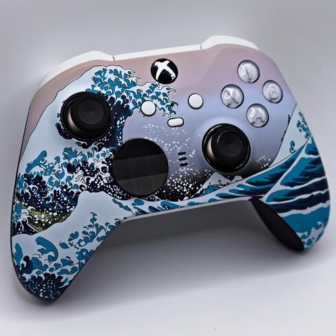 Platinum Controllers Custom Elite Series 2 Controller Compatible With Xbox One, Xbox Series S and Xbox Series X (The Great Wave) in Saudi Arabia