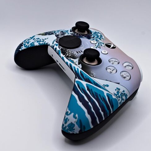 Platinum Controllers Custom Elite Series 2 Controller Compatible With Xbox One, Xbox Series S and Xbox Series X (The Great Wave) in Saudi Arabia