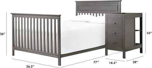 DaVinci Full-Size Bed Conversion Kit (M4399) in Slate in Saudi Arabia