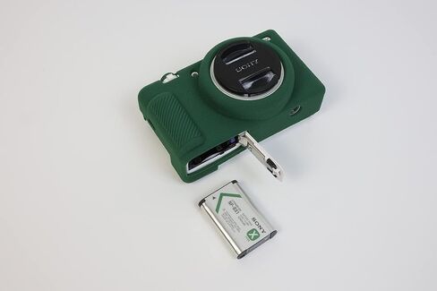 حافظة ZV-1F، حافظة كاملة من السيليكون الناعم والمطاط خفيف الوزن وغطاء حقيبة لهاتف Sony ZV-1F ZV1F (أخضر) in Saudi Arabia