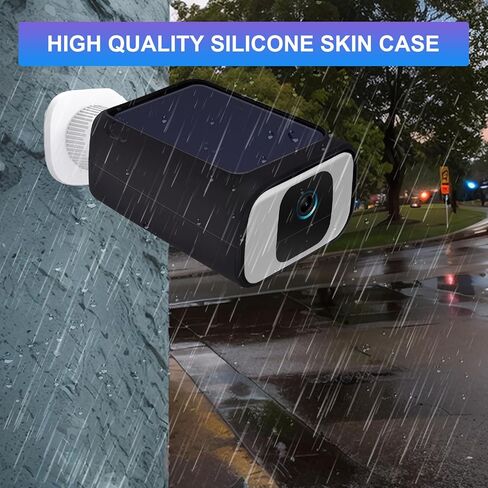 for Eufy Security S230 SoloCam S40 Case Cover Waterproof & Dustproof Silicone Protective Camouflage Camera Skin for Eufy SoloCam S40 (Black) in Kuwait