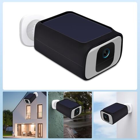 for Eufy Security S230 SoloCam S40 Case Cover Waterproof & Dustproof Silicone Protective Camouflage Camera Skin for Eufy SoloCam S40 (Black) in Kuwait