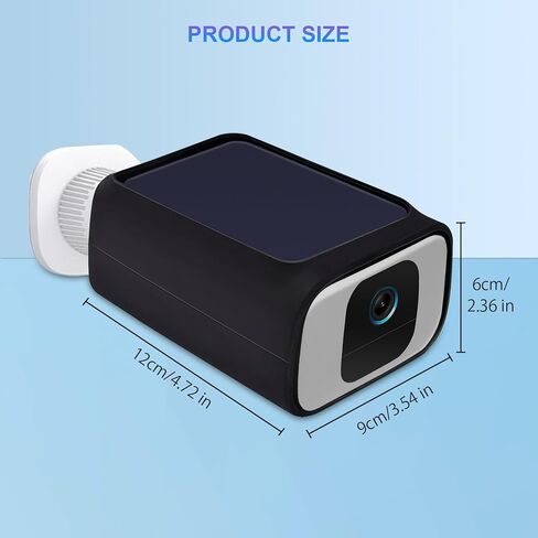 for Eufy Security S230 SoloCam S40 Case Cover Waterproof & Dustproof Silicone Protective Camouflage Camera Skin for Eufy SoloCam S40 (Black) in Kuwait