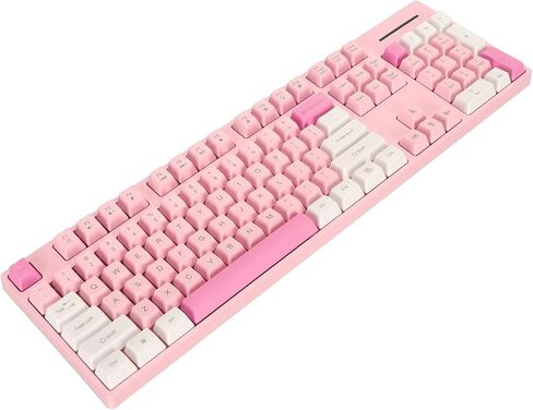 Pink Keyboard, Gaming Keyboard Cute Gaming Keyboard USB Interface Business Keyboard 104 Keys Wired Keyboard 3 Colors Wired Keyboard for XP 7 8 10 11 for OS X (Pink), Generic4wruc05dkp-11 in Saudi Arabia