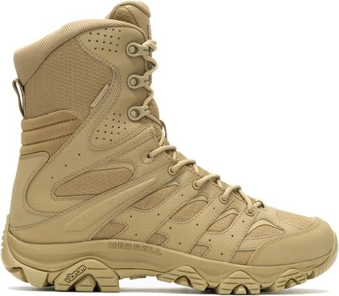 حذاء Merrell الرجالي Moab 3 التكتيكي مقاس 8 بوصات بسحاب مقاوم للماء، حذاء عسكري داكن Coyote، 5.5 in Kuwait