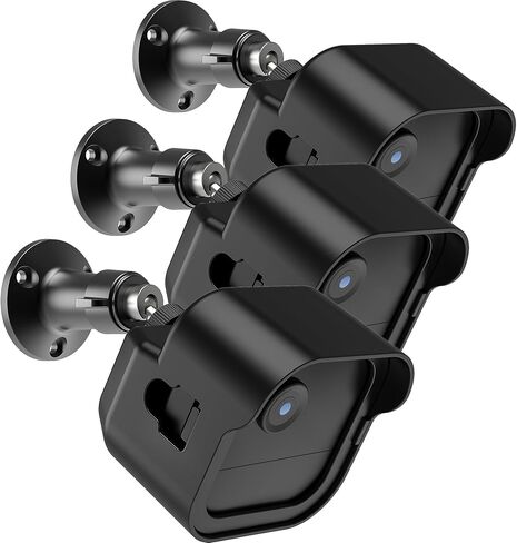 3-Pack Adjustable Wall Mount Compatible with Blink 3rd Gen/4th Gen Cameras - Weatherproof Protective Housing,360° Rotation, Compatible with Outdoor & Indoor Models (Black) (3-Piece Set) in Saudi Arabia