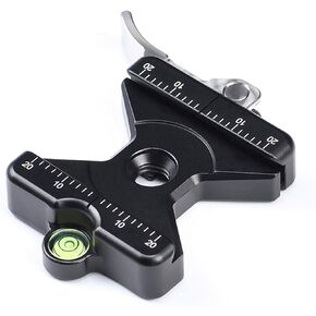Sunwayfoto SLC-50B 50mm Arca Compatible Lever Lock QR Clamp with Bubble Level