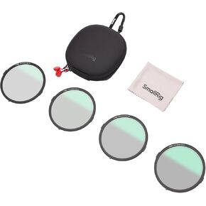 SmallRig White Diffusion Magnetic Filter Kit (4 Pcs), 1/8 & 1/4 & 1/2 & 1 Filter, Dreamy Cinematic Effect, 22 Layer Coating, for SmallRig Matte Box with Adjustable Clamp 4409/4411 / 4412-4652