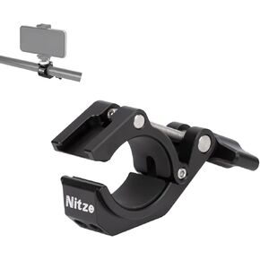 Nitze Super Clamp, Camera Crab Clamp with 3/8" to 1/4" Thread Adapter for Cameras, Lights, Hooks, Shelves, Tripods and Cross Bars - N18B