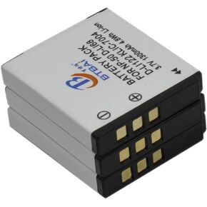 3X Camera Battery for d-li68 dli68 d-l168 dl168 d-li122 dli122 d-l1122 dl1122 optio a36 a40 s10 s12 v10 vs20 q q7 q10 qs1 q-s1 Digital s1a