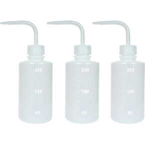 3 Pcs Tattoo Wash Bottle, Wash Bottles, Narrow Mouth Squeeze Bottle, Safety Rinse Bottle Watering Tools, for Lab, Tattoo, hair, pet, Plant Irrigation Bottle (Blue, 500ml)