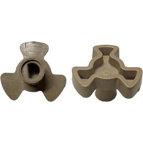 Microwave Turntable Coupler 0.94 Inch Microwave Shaft Small Microwave Oven Roller Guide Support Coupler Tray Shaft Glass Tray Drive Coupling Replacement - 0.94" Shaft Pack of 2