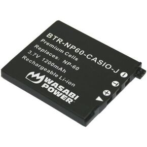 Wasabi Power Battery for Casio NP-60, NP-60DBA and Casio Exilim EX-FS10, EX-S10, EX-S12, EX-Z9, EX-Z19, EX-Z20, EX-Z21, EX-Z25, EX-Z29, EX-Z80, EX-Z85, EX-Z90