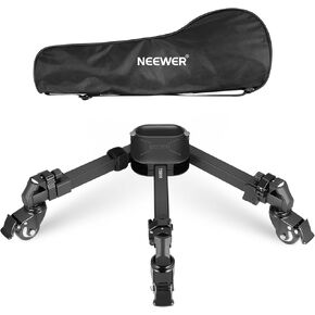 NEEWER Photography Tripod Dolly, Quick Lock Release Camera Dolly with 2" Rubber Wheels, Telescopic Legs, Handle & Bag, 33lb Heavy Duty for DSLR Cameras Camcorder Photo Video Recording, TS009