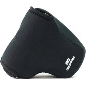 MegaGear Ultra Light Neoprene Camera Case Compatible with Olympus OM-D E-M1 Mark III, E-M1 Mark II (12-40mm), Black (MG1070)