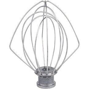 KITCHPOWERR KN256WW 6-Wire Whip Attachment for KitchenAid 6 Quart Bowl-Lift Stand Mixer Accessory Replacement, Egg Cream Stirrer, Cakes Mayonnaise Stainless Steel Whisk
