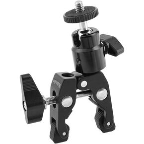 Super Crab Clamp with Ball Head Holder for Photographic Accessories(Black)