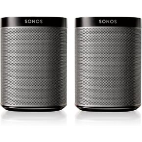 Sonos Play:1 2-Room Wireless Smart Speakers for Streaming Music - Starter Set Bundle (White), Compatible with Alexa (Renewed)