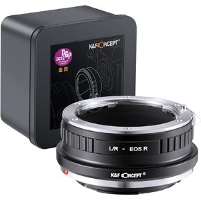 K&F Concept Lens Mount Adapter L/R-EOS R Manual Focus Compatible with Leica R Lens to Canon EOS R Mount Camera Body