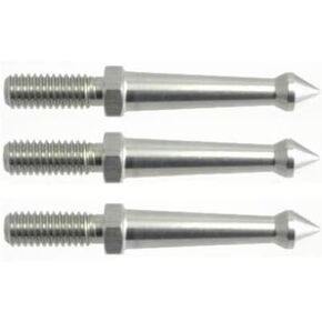 Desmond Set of 3 Long Tripod Spike 2" SS Stainless Steel RRS Compatible 3/8" Universal
