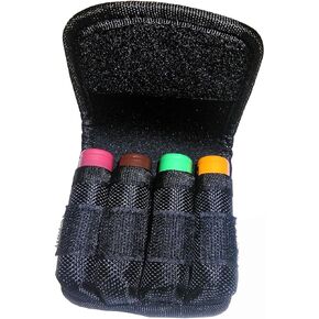 1 Aplus Nylon Case Pouch Holder Bag Storage for 4 x 18650 Battery Belt Holster – Strap Style (Batteries NOT Included) (Fits Samsung 25r, LG HE2 HG2, Sony VTC4, Efest and All 18650)