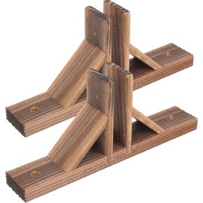 BESPORTBLE Freestanding Pet Gate Support Feet: 2pcs Wooden Room Divider Stand Screen Panel Feet Folding Screen Holder Triangle Room Divider Bracket for Yard Fence