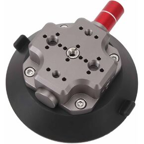 Suction Cup Camera Mount, 4.7 Inch Aluminum Alloy Silicone Camera Metal Car Mount with 1/4 3/8 Inch Screw Hole for Action Camera SLR