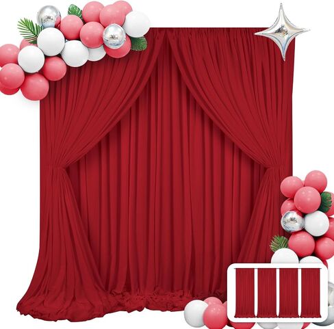 2 Panels Black Backdrop Curtains for Parties, 5ft x 10ft Polyester Black Backdrop Background Panels with Rod Pockets,Photography Backdrop Drapes for Party Ceremony Wedding Window Decorations(2Pcs) in Saudi Arabia