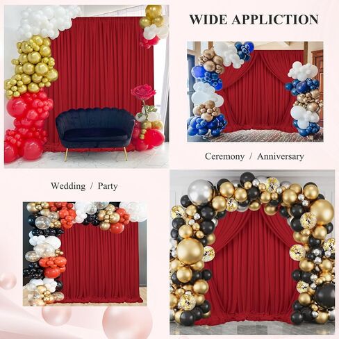 2 Panels Black Backdrop Curtains for Parties, 5ft x 10ft Polyester Black Backdrop Background Panels with Rod Pockets,Photography Backdrop Drapes for Party Ceremony Wedding Window Decorations(2Pcs) in Saudi Arabia