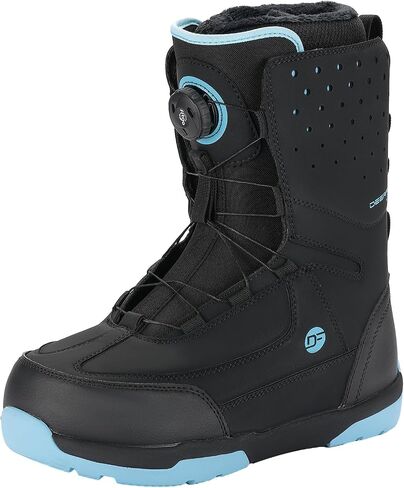 DEERFAMY Snowboard Boots Men Step on, Black in Saudi Arabia