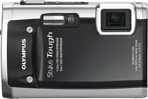 كاميرا رقمية Olympus Stylus Tough 6020 بدقة 14 ميجابكسل مع تكبير بزاوية عريضة 5x وشاشة LCD مقاس 2.7 بوصة (أسود) (متجددة) in Saudi Arabia