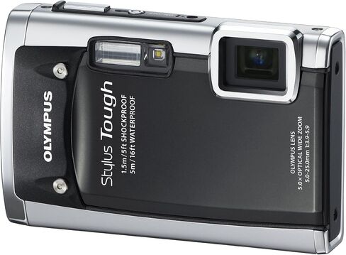 كاميرا رقمية Olympus Stylus Tough 6020 بدقة 14 ميجابكسل مع تكبير بزاوية عريضة 5x وشاشة LCD مقاس 2.7 بوصة (أسود) (متجددة) in Saudi Arabia