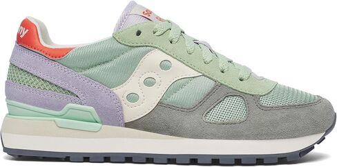 Saucony Women's Shadow Original Sneaker, Green/Lilac, 9.5 in Saudi Arabia