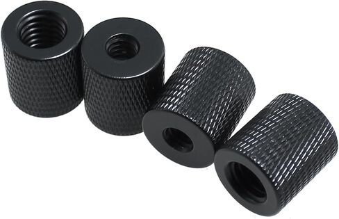 Maxmoral 4PCS 1/4 Inch Female to 1/4 Inch Female Tripod Nut Attachment Mounting Nut Articulating Arm Attachment Block Aluminium Barrel Nut Tripod Rig Replacement Part for Camera Tripod Accessory in Saudi Arabia