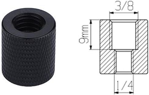 Maxmoral 4PCS 1/4 Inch Female to 1/4 Inch Female Tripod Nut Attachment Mounting Nut Articulating Arm Attachment Block Aluminium Barrel Nut Tripod Rig Replacement Part for Camera Tripod Accessory in Saudi Arabia