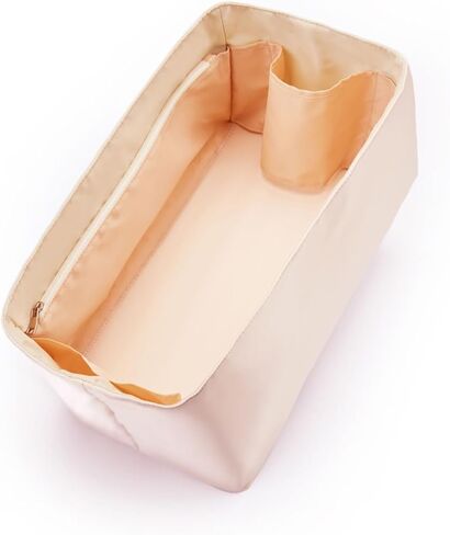 Nylon Water-Repellent Purse Organizer with Zipper Insert for Longchamp Tote Bag (Pearl White, Handbag M & Tote bag L) in Saudi Arabia