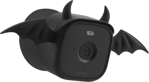 حافظة LEFXMOPHY لكاميرا Blink Mini 2 (2024) غطاء سيليكون أسود مقاوم للماء - شيطان in Saudi Arabia