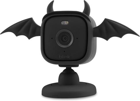 حافظة LEFXMOPHY لكاميرا Blink Mini 2 (2024) غطاء سيليكون أسود مقاوم للماء - شيطان in Saudi Arabia