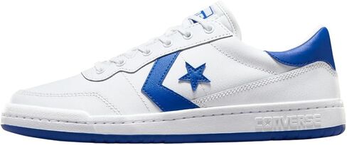 Converse Fastbreak Pro Leather Low (أبيض أسود) - A10201C (أبيض/أزرق/أبيض، نظام مقاسات الأحذية الأمريكية، للبالغين، للرجال، رقمي، متوسط، 9) in Kuwait