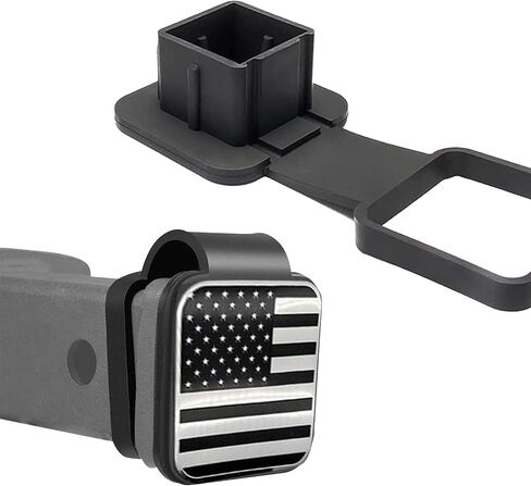 1 PC Car 2" Receiver Tube Trailer Hitch Cap, 3.05" x 3.15" ABS Rubber Integrated Molding Replacement Hitch Protector Plug Cover, Retrofit Accessory, Suitable for Cars, Trucks (Black) in Saudi Arabia