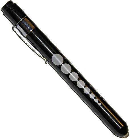Medical Pen Lights for Nurses Doctors, Reusable LED Medical Penlight Flashlight with Pupil Gauge and Ruler, White Light, Choose Color (Gold) in Saudi Arabia