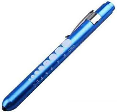 Medical Pen Lights for Nurses Doctors, Reusable LED Medical Penlight Flashlight with Pupil Gauge and Ruler, White Light, Choose Color (Gold) in Saudi Arabia