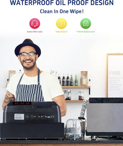𝐍𝐞𝐰𝐞𝐬𝐭 Cash Register for Small Businesses with Scanner/Cash Drawer/Auto Receipt Printer, Electronic Cash Registers with Dual Display for Cashier and Customer, Oil-proof for Store/Shop/Restaurant in Kuwait