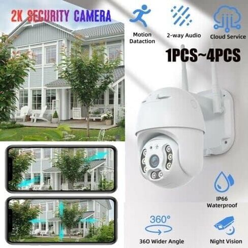 1080P HD واي فاي كاميرا لاسلكية في الهواء الطلق CCTV IP PTZ أمن الوطن الذكي كاميرا الأشعة تحت الحمراء الولايات المتحدة in Saudi Arabia